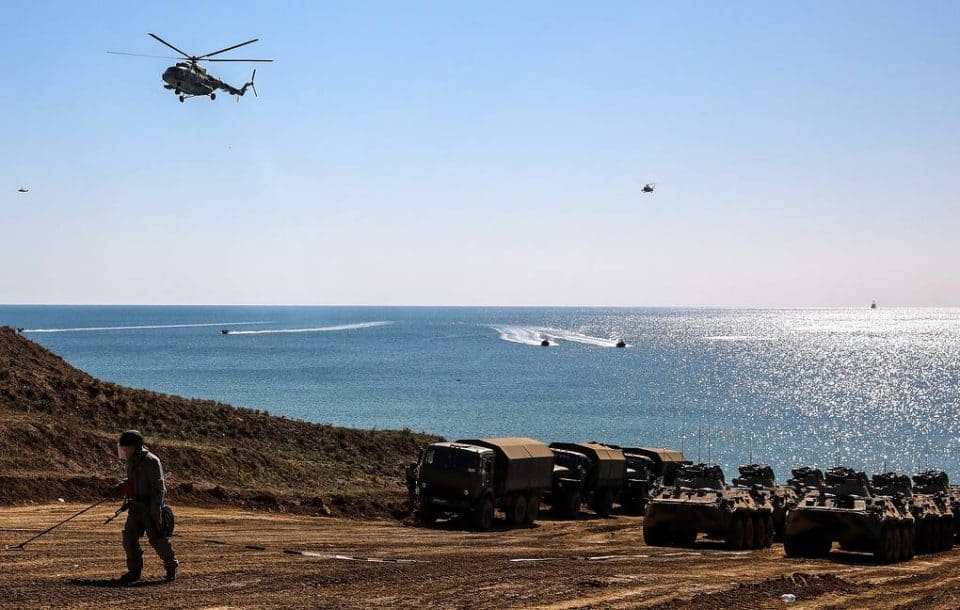 Russian Black Sea Fleet's naval infantry holds drill in Crimea