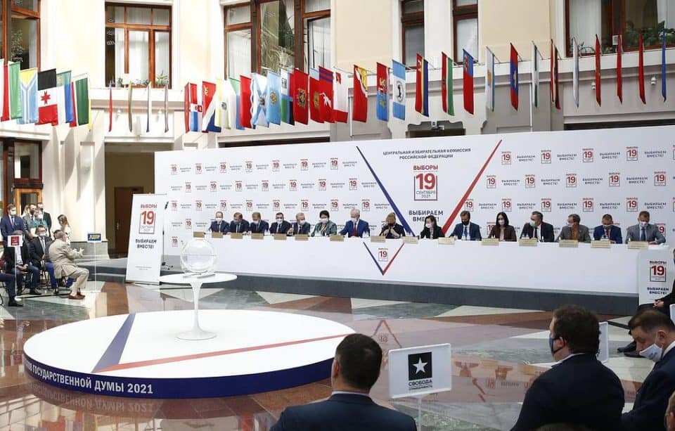 Draw for ballot paper position held ahead of 2021 Russian legislative election
